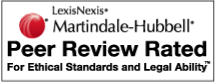 LexusNexus Martindale-Hubble Peer review rated for ethical standards and legal ability